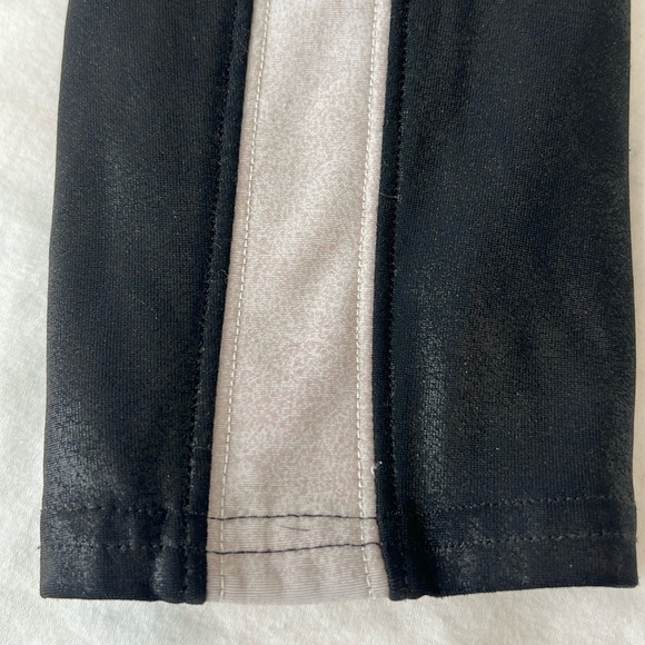 Spanx Black Faux Leather Side Stripe High Waist Leggings Large - Picture 12 of 17